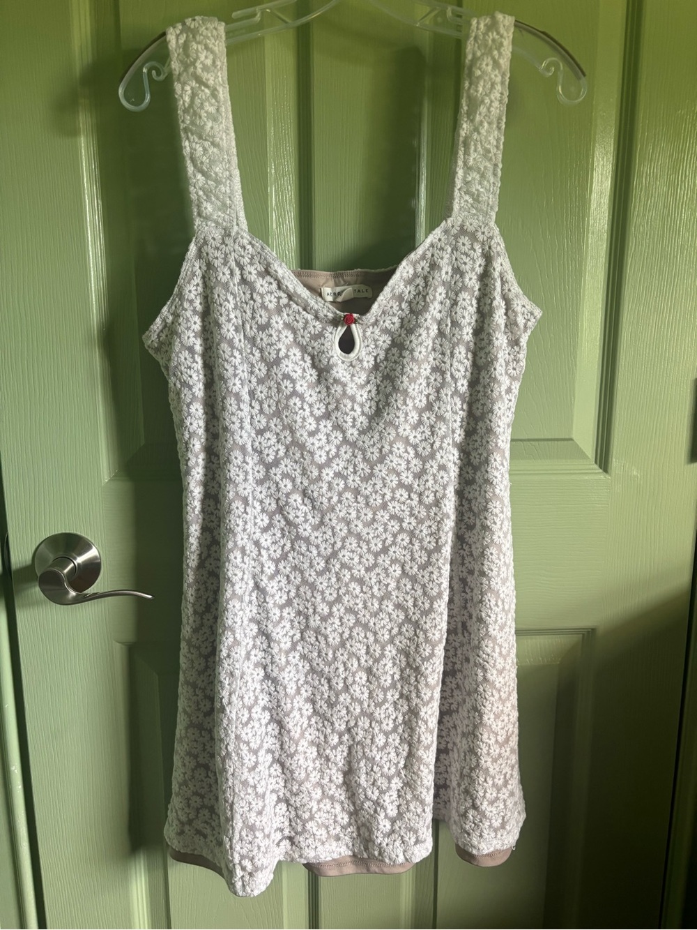 Aeropostale White Floral Lace Mini Dress